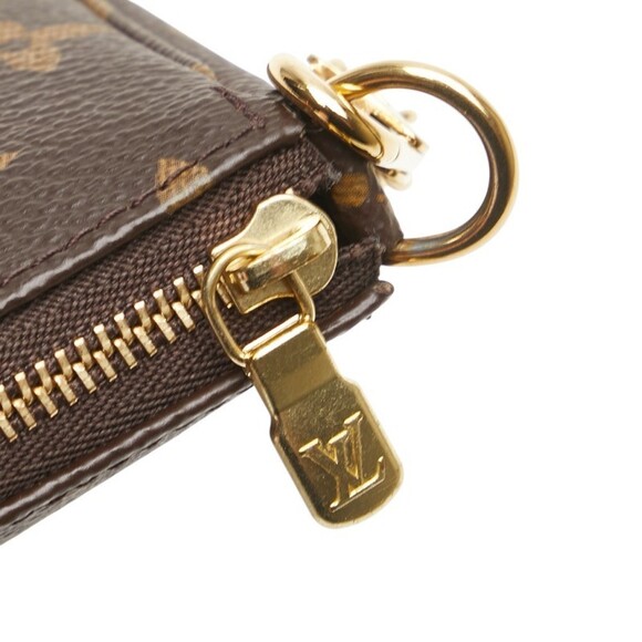 LOUIS VUITTON Brown Monogram Leather Pochette Mini Bag - Picture 9 of 14